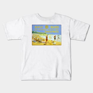 Vintage Travel Poster Varna Bulgaria Kids T-Shirt